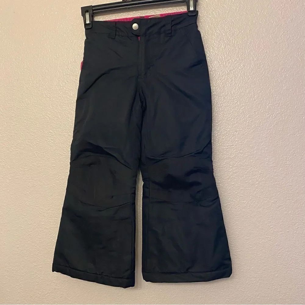 Faded Glory SKI SNOW PANTS bibs girls black -XS 4/5